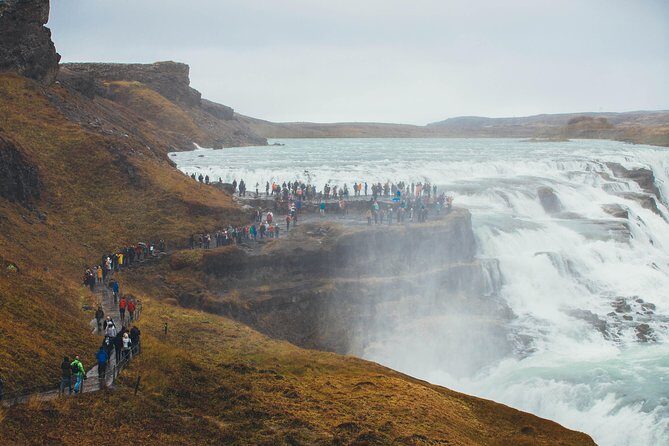 Golden Circle Classic Day Tour from Reykjavik - Gullfoss: the double-tier roar, misty rainbows, and easy photo strategy