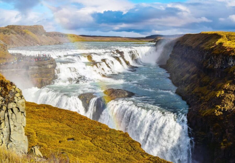 Reykjavik: Golden Circle Afternoon Tour - Gullfoss Waterfall: the walk-down to the roaring edge